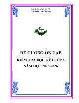 Đề cương học kỳ 1 Toán 6 năm 2025 – 2026 trường THCS Ái Mộ – Hà Nội